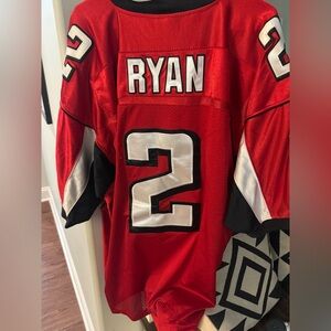 Reebok Red & Black 'Ryan' #2 Football Jersey